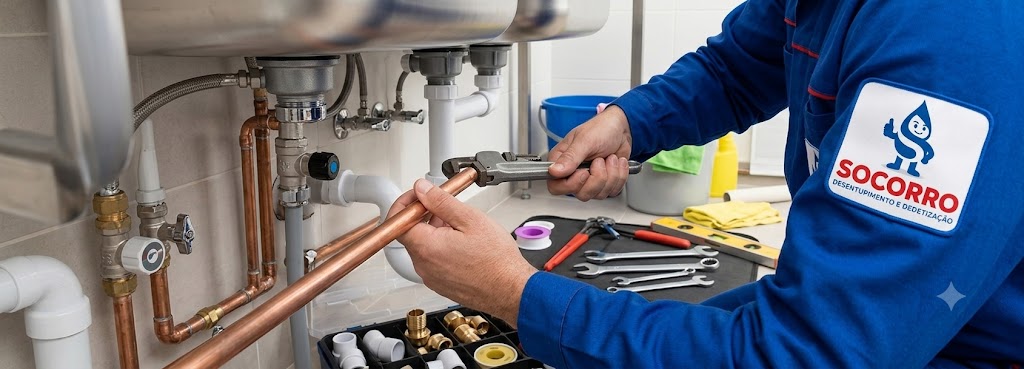 Profissional realizando Serviços de Hidráulica em Palhoça